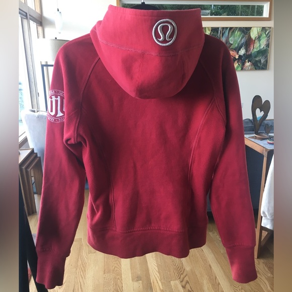 Lululemon Red It’s Just Lunch Scuba Hoodie Full Zip Jacket - Picture 9 of 17